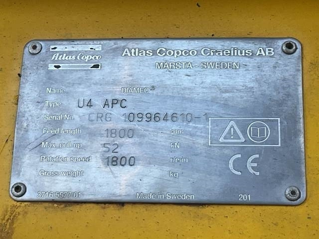 Atlas Copco Diamec U4 - Perforadora: foto 5 Atlas Copco Diamec U4 - Perforadora: foto 5