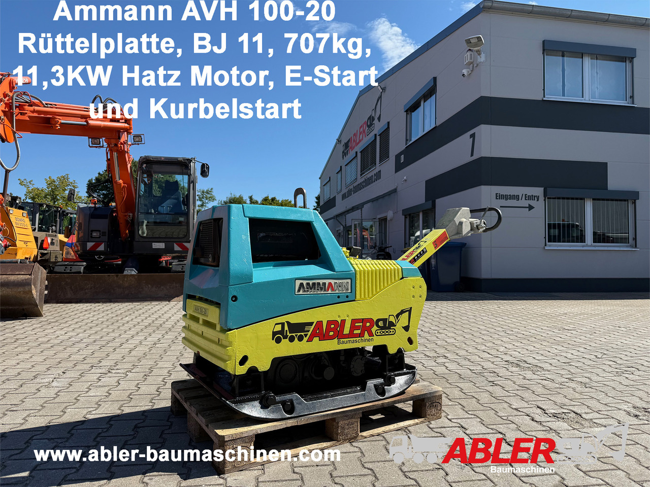 Ammann AVH 100-20 Rüttelplatte E-Start - Plancha reversible: foto 1 Ammann AVH 100-20 Rüttelplatte E-Start - Plancha reversible: foto 1