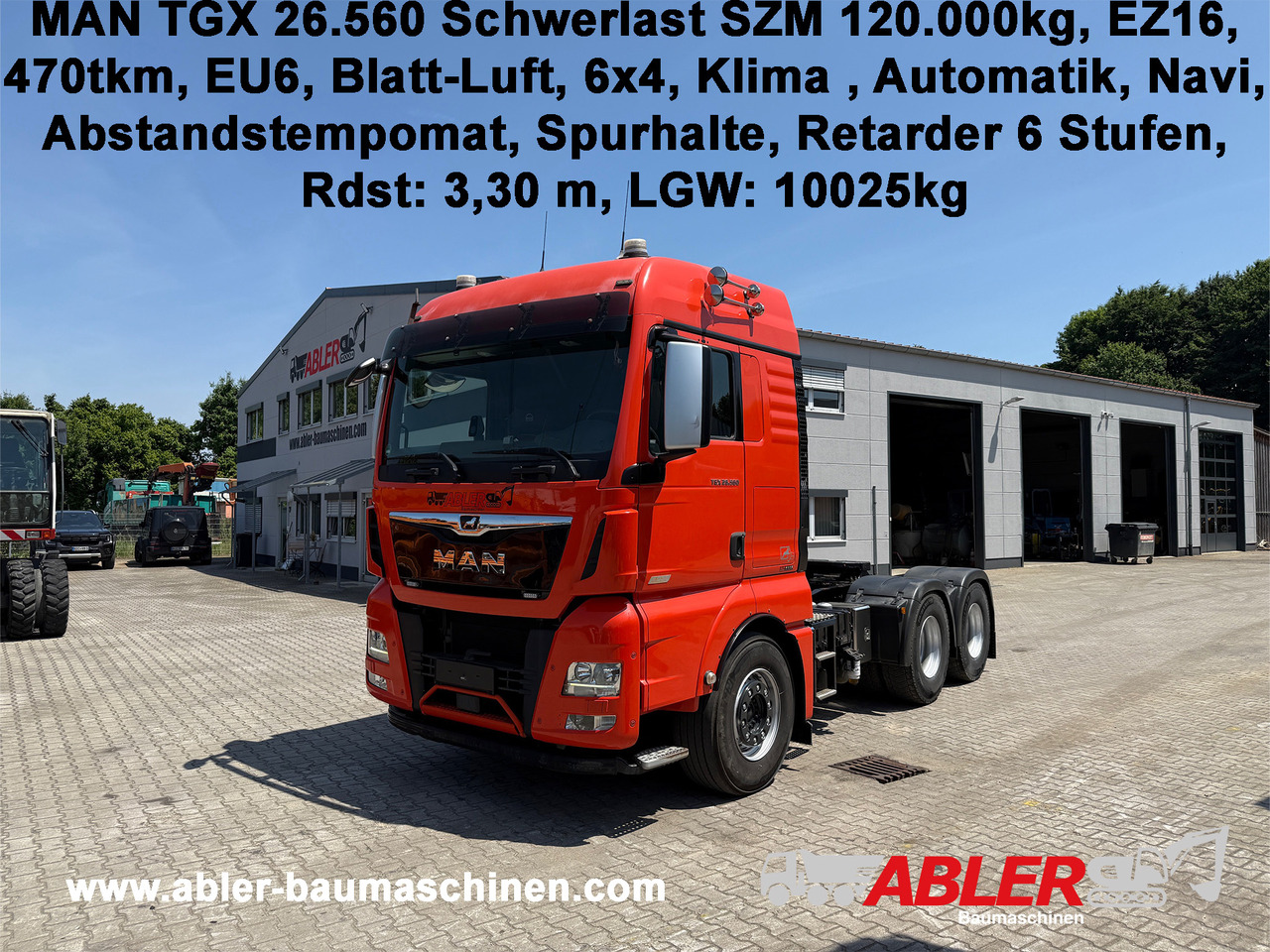 MAN TGX 26.560 Swerlast SZM 120.000 kg Retarder ACC - Cabeza tractora: foto 1 MAN TGX 26.560 Swerlast SZM 120.000 kg Retarder ACC - Cabeza tractora: foto 1