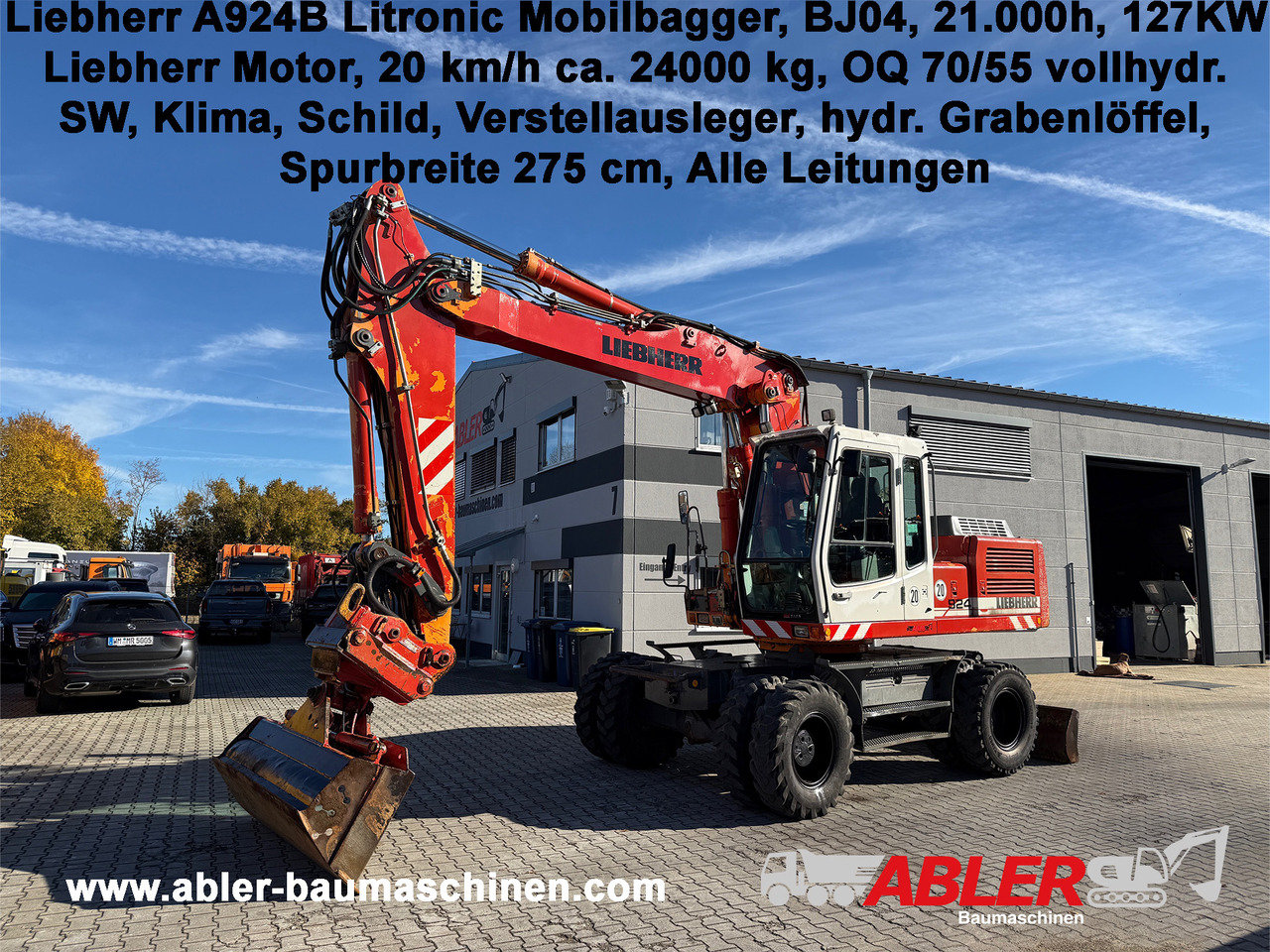 Liebherr A924 B Litronic Mobilbagger OQ 70/55 - Excavadora: foto 1 Liebherr A924 B Litronic Mobilbagger OQ 70/55 - Excavadora: foto 1