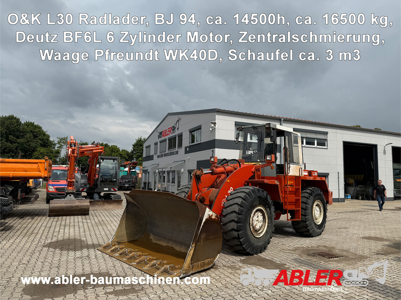 O&K L30 Radlader Waage Zentralschmierung - Cargadora de ruedas: foto 1 O&K L30 Radlader Waage Zentralschmierung - Cargadora de ruedas: foto 1