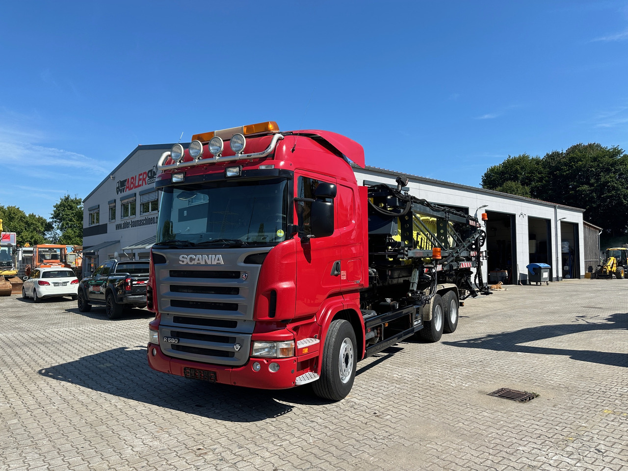 Scania R580 Abrollkipper V8 Mit Küpper Weisser Enteisungsgerät 45m - Camión multibasculante: foto 2 Scania R580 Abrollkipper V8 Mit Küpper Weisser Enteisungsgerät 45m - Camión multibasculante: foto 2