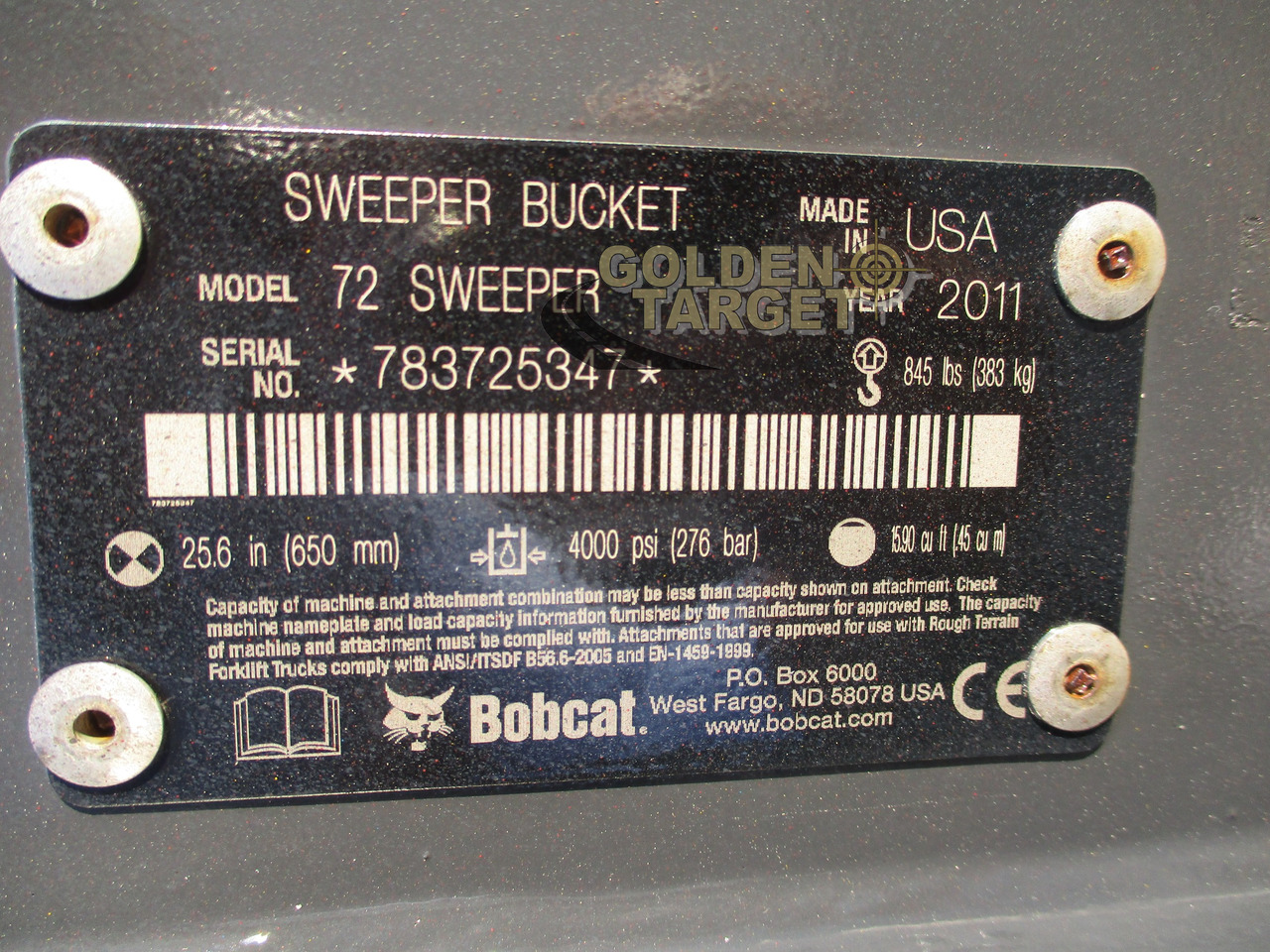 BOBCAT 72 Sweeper - Barredora cucharón para Minicargadora: foto 5 BOBCAT 72 Sweeper - Barredora cucharón para Minicargadora: foto 5