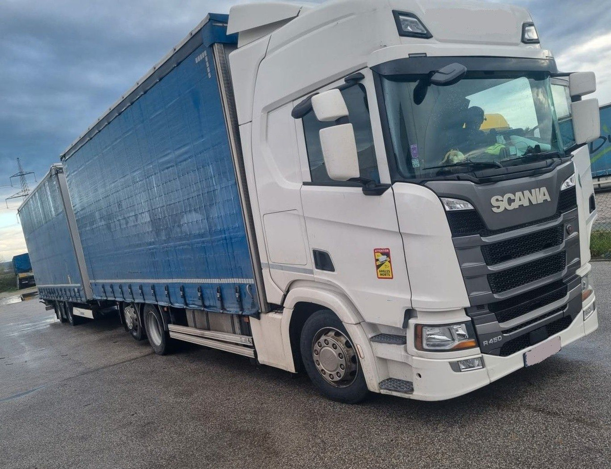 Scania R450 6x2 tandem jumbo - Camión lona: foto 1 Scania R450 6x2 tandem jumbo - Camión lona: foto 1