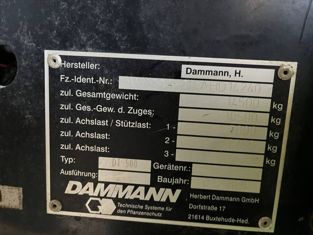 Pulverizador autopropulsado Dammann DT 500: foto 12 Pulverizador autopropulsado Dammann DT 500: foto 12