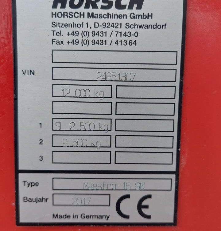 Sembradora de precisión Horsch Maestro 16.75 SW: foto 15