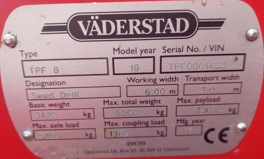 Leasing de Väderstad Tempo 8 F med E-service Väderstad Tempo 8 F med E-service: foto 15