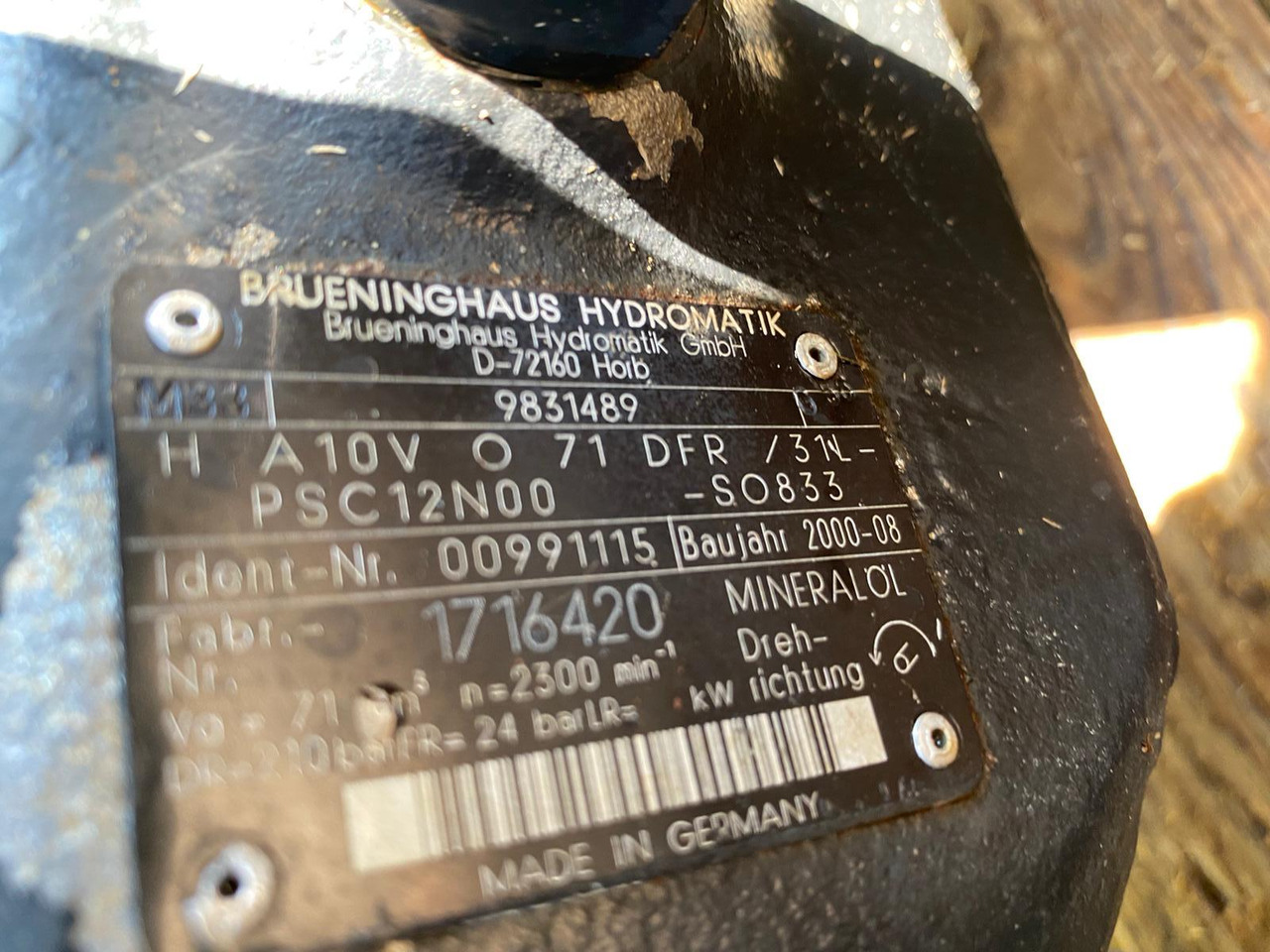 Bomba hidráulica para Maquinaria de construcción Liebherr A4VG125, PVG350 aus L564: foto 9