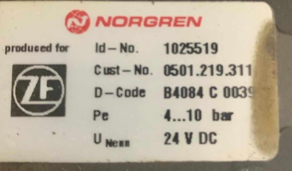Norgren ZF oryginał HURT wybieraka 1025519 MAN TGA TGX TGL - Válvula de freno para Camión: foto 3 Norgren ZF oryginał HURT wybieraka 1025519 MAN TGA TGX TGL - Válvula de freno para Camión: foto 3