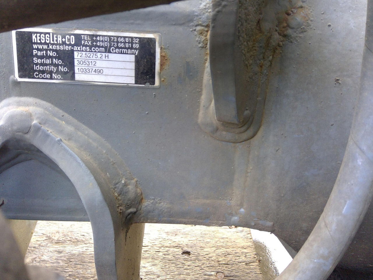 Liebherr LTM 1055-3.2 axle housing axle 2 - Eje y piezas para Autogrúa: foto 5 Liebherr LTM 1055-3.2 axle housing axle 2 - Eje y piezas para Autogrúa: foto 5