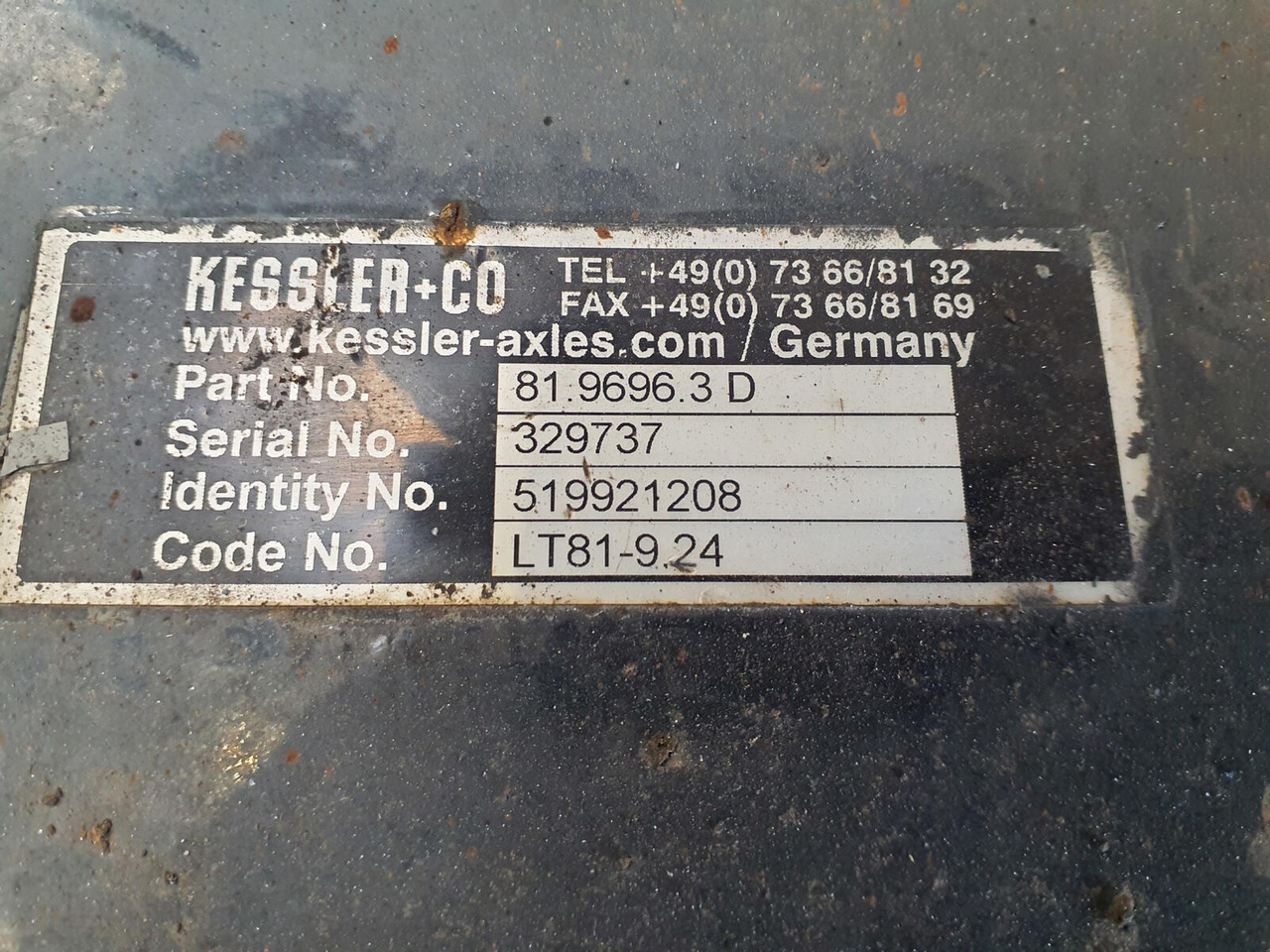 Liebherr LTM 1400-7.1 axle 3 housing - Eje y piezas para Autogrúa: foto 5 Liebherr LTM 1400-7.1 axle 3 housing - Eje y piezas para Autogrúa: foto 5