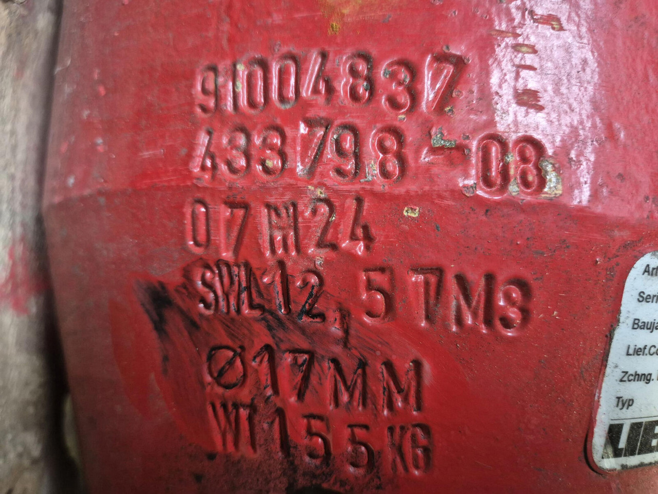 Liebherr LTM 1150-5.3 Load hook 12.5 ton - Piezas de recambio para Grúa: foto 5 Liebherr LTM 1150-5.3 Load hook 12.5 ton - Piezas de recambio para Grúa: foto 5