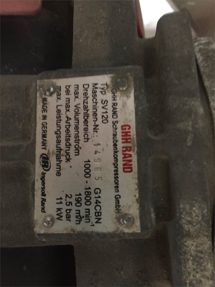 GHH RAND SV120 kompressor - Compresor: foto 5 GHH RAND SV120 kompressor - Compresor: foto 5
