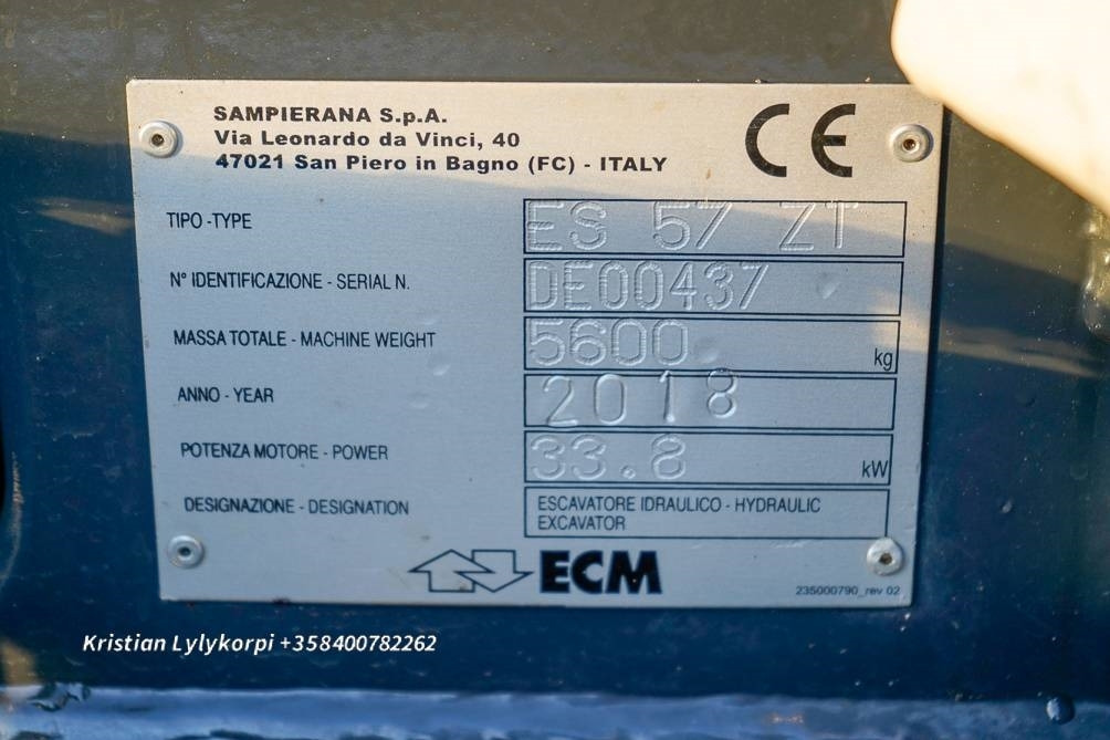 Miniexcavadora ECM ES 57 ZT: foto 18