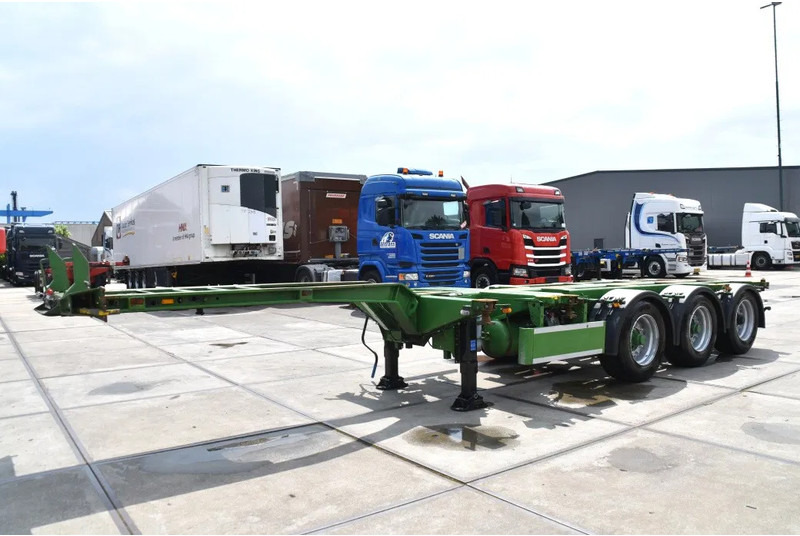 Pacton T3-010 - 2 LIFT AXLES - DRUM BRAKES - BPW AXLES - 2 x EXTENDABLE - GOOD CONDITION - - Semirremolque portacontenedore/ Intercambiable: foto 5 Pacton T3-010 - 2 LIFT AXLES - DRUM BRAKES - BPW AXLES - 2 x EXTENDABLE - GOOD CONDITION - - Semirremolque portacontenedore/ Intercambiable: foto 5