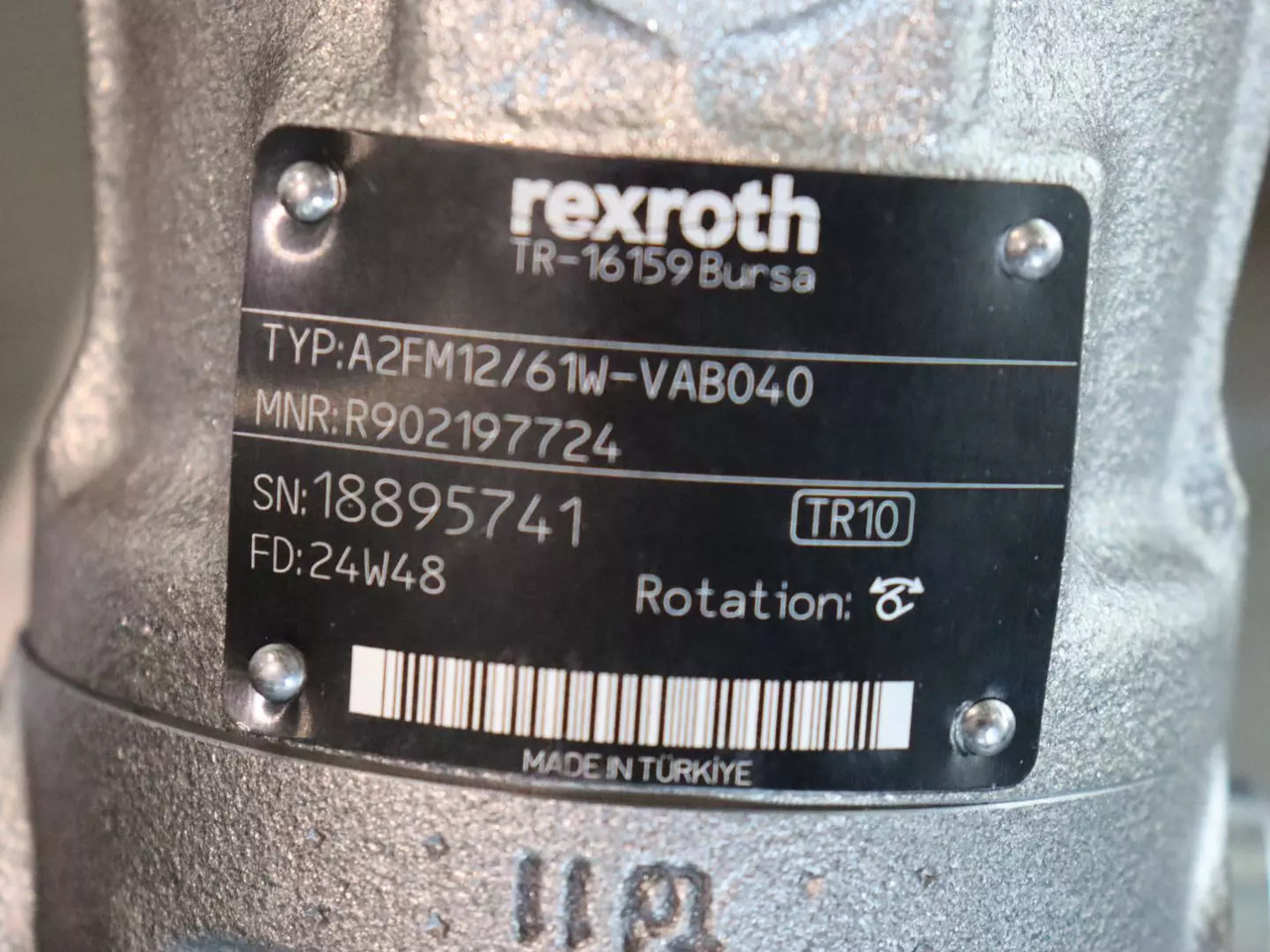 REXROTH A2FM12/61W-VAB040 - Motor hidráulico para Equipo de manutención: foto 4 REXROTH A2FM12/61W-VAB040 - Motor hidráulico para Equipo de manutención: foto 4