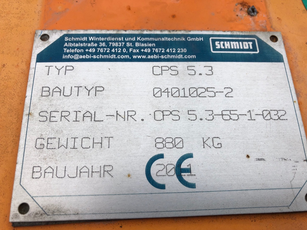 SCHMIDT Side snow plow CPS 5.3 - Soplador de nieve para Camión: foto 5 SCHMIDT Side snow plow CPS 5.3 - Soplador de nieve para Camión: foto 5