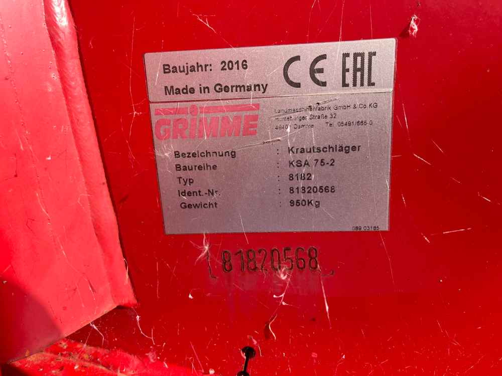 Grimme KSA 75-2 - Cosechadora: foto 2 Grimme KSA 75-2 - Cosechadora: foto 2