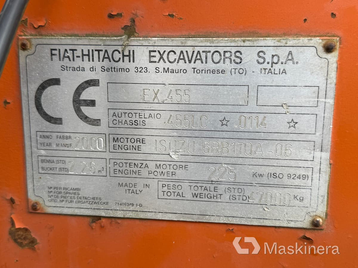 Excavadora de cadenas Grävmaskin Hitachi EX455 LC: foto 38