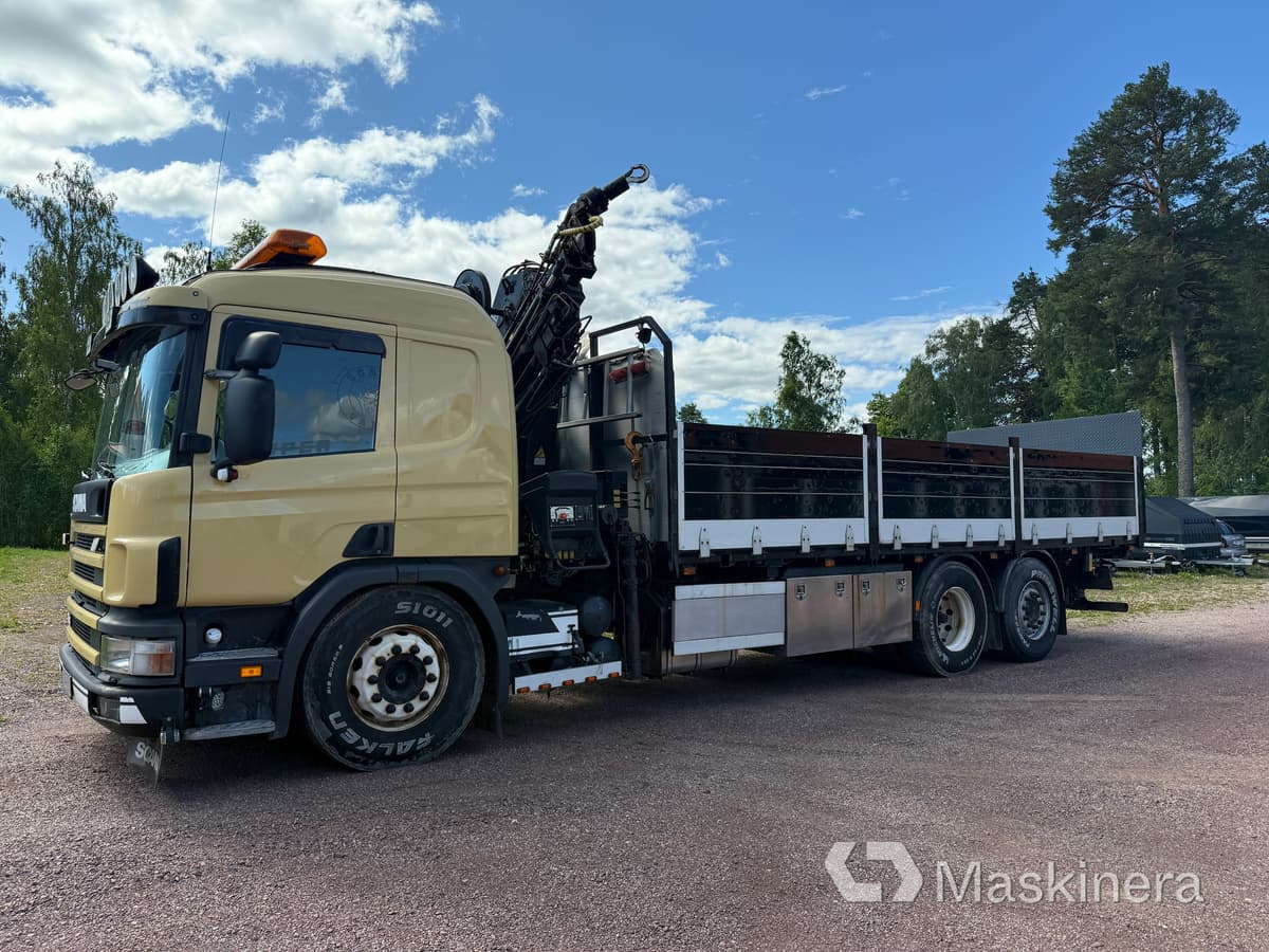 Camión caja abierta Kranbil Scania 114G: foto 1