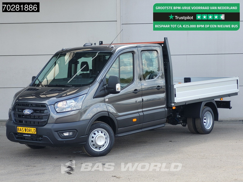 Ford Transit 170pk Automaat Dubbel Cabine 3500kg Trekhaak Open Laadbak Pritsche SYNC4 scherm Camera Airco Trekhaak Cruise control - Furgoneta caja abierta: foto 1 Ford Transit 170pk Automaat Dubbel Cabine 3500kg Trekhaak Open Laadbak Pritsche SYNC4 scherm Camera Airco Trekhaak Cruise control - Furgoneta caja abierta: foto 1