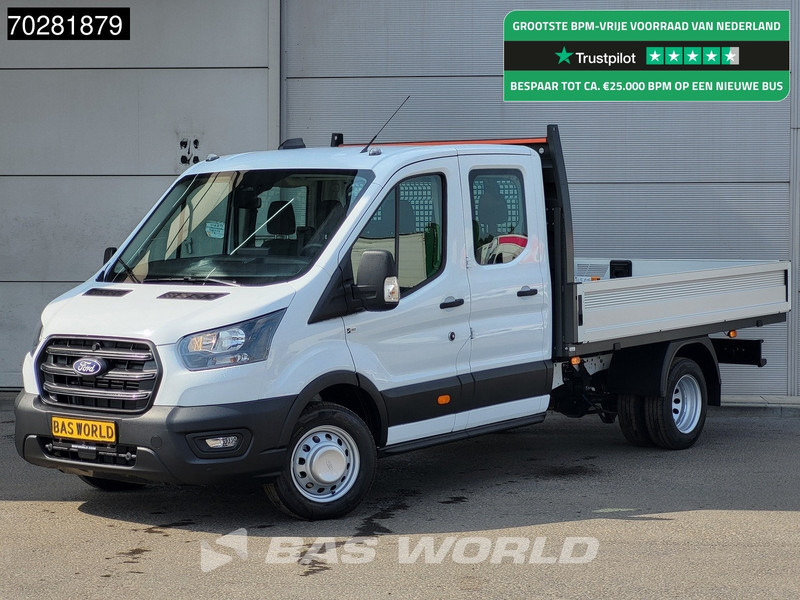 Ford Transit 170pk Automaat Dubbel Cabine 3500kg Trekhaak Open Laadbak Pritsche SYNC4 scherm CarPlay Camera Airco Trekhaak Cruise control - Furgoneta caja abierta: foto 1 Ford Transit 170pk Automaat Dubbel Cabine 3500kg Trekhaak Open Laadbak Pritsche SYNC4 scherm CarPlay Camera Airco Trekhaak Cruise control - Furgoneta caja abierta: foto 1