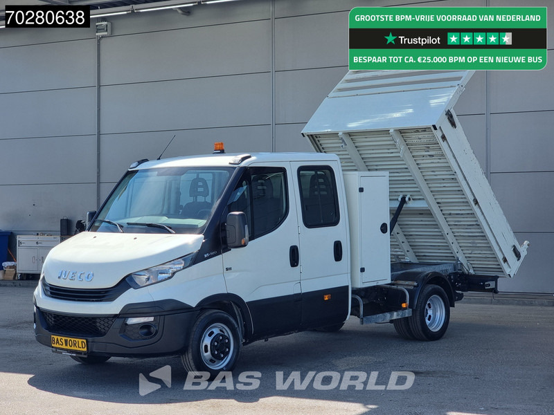 Iveco Daily 35C12 Kipper met Kist Dubbel Cabine Dubbellucht 3,5t Trekhaak Airco Euro6 Tipper Benne Kieper Airco Dubbel cabine Trekhaak - Furgoneta basculante: foto 1 Iveco Daily 35C12 Kipper met Kist Dubbel Cabine Dubbellucht 3,5t Trekhaak Airco Euro6 Tipper Benne Kieper Airco Dubbel cabine Trekhaak - Furgoneta basculante: foto 1