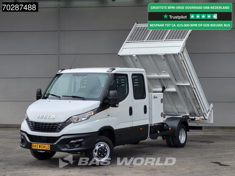 Furgoneta basculante Iveco Daily 35C16 3.0L Kipper met Kist Dubbel Cabine 3,5t Trekhaak Airco Cruise Euro6 Kieper Tipper Benne 2m3 Airco Trekhaak Cruise control: foto 1
