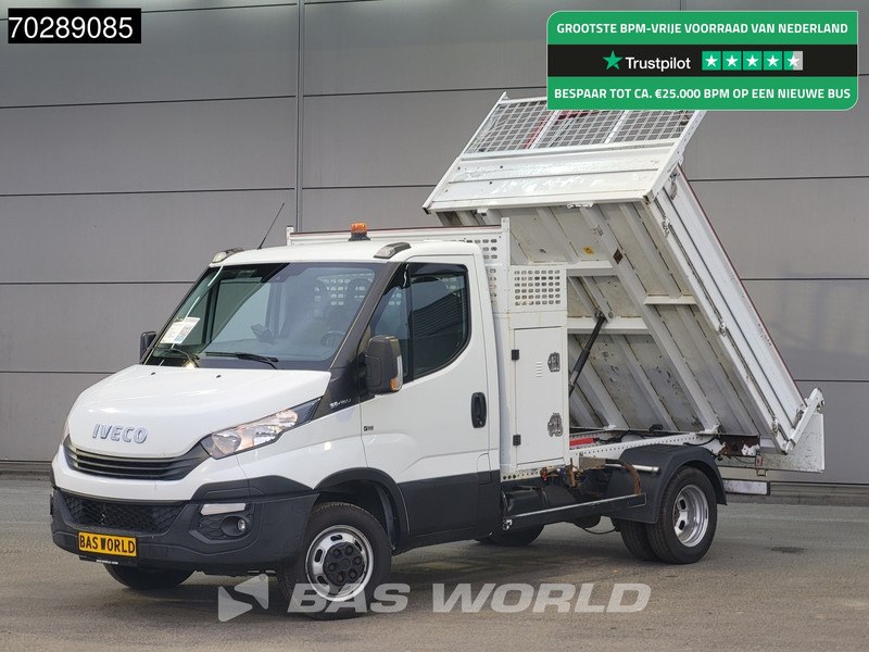 Iveco Daily 35C16 Kipper met Kraan Dubbellucht 3,5t Trekhaak Airco Cruise Camera Euro6 Crane Kran Kranwagen 2m3 Airco Trekhaak Cruise contro - Furgoneta basculante: foto 1 Iveco Daily 35C16 Kipper met Kraan Dubbellucht 3,5t Trekhaak Airco Cruise Camera Euro6 Crane Kran Kranwagen 2m3 Airco Trekhaak Cruise contro - Furgoneta basculante: foto 1