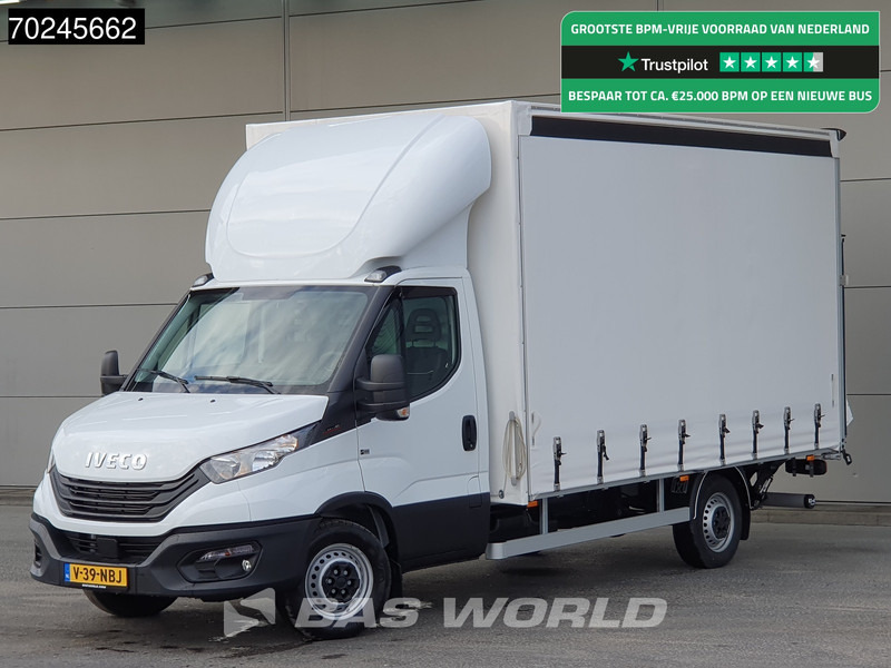 Iveco Daily 35S18 3.0L Laadklep 180PK Schuifzeilen Airco Cruise Bakwagen Euro6 Meubelbak Zeilenwagen Schuifzeil Plane 22m3 Airco Cruise cont - Furgoneta con lona: foto 1 Iveco Daily 35S18 3.0L Laadklep 180PK Schuifzeilen Airco Cruise Bakwagen Euro6 Meubelbak Zeilenwagen Schuifzeil Plane 22m3 Airco Cruise cont - Furgoneta con lona: foto 1