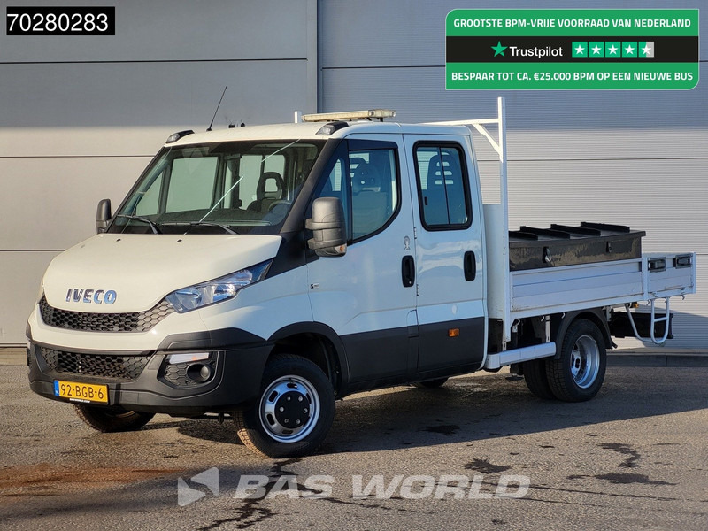 Iveco Daily 50C17 3,0L Automaat 170PK HIAB 017T-2 DC Open laadbak Dubbellucht Airco Euro6 Pickup Crane Kraanwagen Kranwagen Pritsche Airco D - Furgoneta caja abierta: foto 1 Iveco Daily 50C17 3,0L Automaat 170PK HIAB 017T-2 DC Open laadbak Dubbellucht Airco Euro6 Pickup Crane Kraanwagen Kranwagen Pritsche Airco D - Furgoneta caja abierta: foto 1