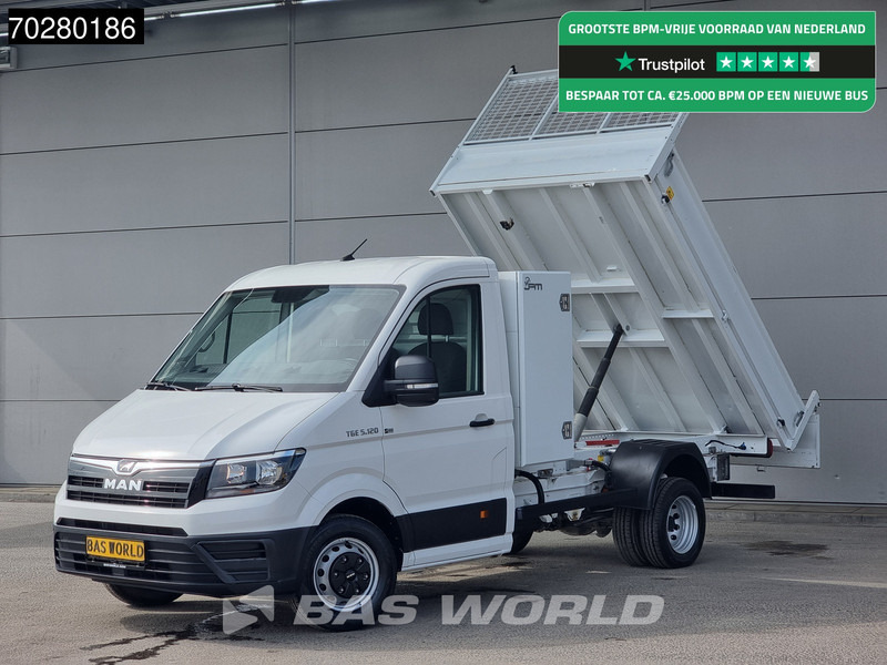 MAN TGE 5.120 Kipper Dubbellucht 3500kg trekhaak Navi Airco Cruise Tipper Benne Kieper Airco Cruise control - Furgoneta basculante: foto 1 MAN TGE 5.120 Kipper Dubbellucht 3500kg trekhaak Navi Airco Cruise Tipper Benne Kieper Airco Cruise control - Furgoneta basculante: foto 1
