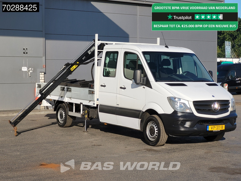 Mercedes-Benz Sprinter 310 CDI Kraanwagen Automaat HIAB 017T-2 Navi Airco Kraan Crane Kranwagen Pickup Pritsche Airco - Furgoneta caja abierta: foto 1 Mercedes-Benz Sprinter 310 CDI Kraanwagen Automaat HIAB 017T-2 Navi Airco Kraan Crane Kranwagen Pickup Pritsche Airco - Furgoneta caja abierta: foto 1