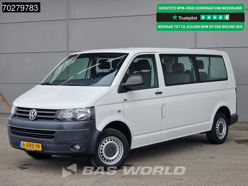 Minibús, Furgoneta de pasajeros Volkswagen Transporter Kombi 2.0 TDI 84pk Personenvervoer incl. BPM/ex. BTW 9 Persoons Taxi TV Trekhaak Airco Cruise Passenger Transport Kombi Tourer L2 2m3 Airco Trekhaa: foto 1