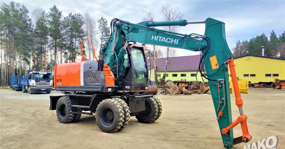 Excavadora de ruedas Hitachi ZX140W-3: foto 6