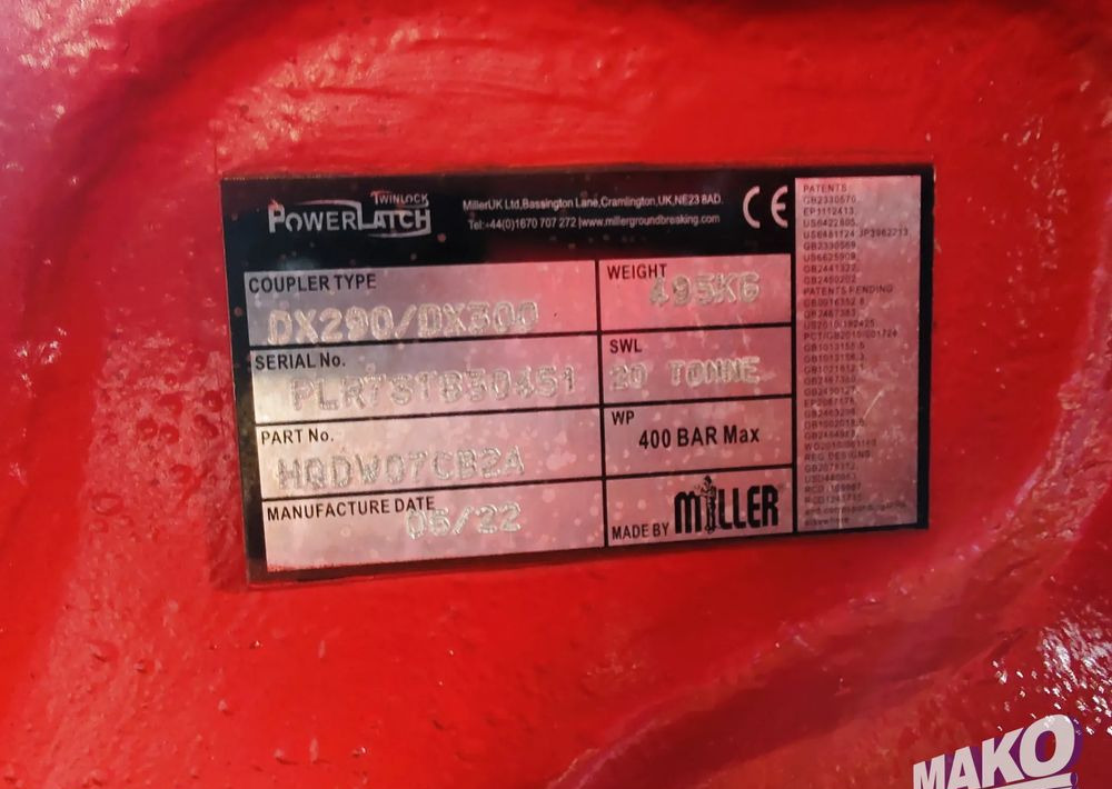 Implemento para Maquinaria de construcción nuevo NOWE Szybkozłącze hydrauliczne Miller TwinLock fi 90: foto 6