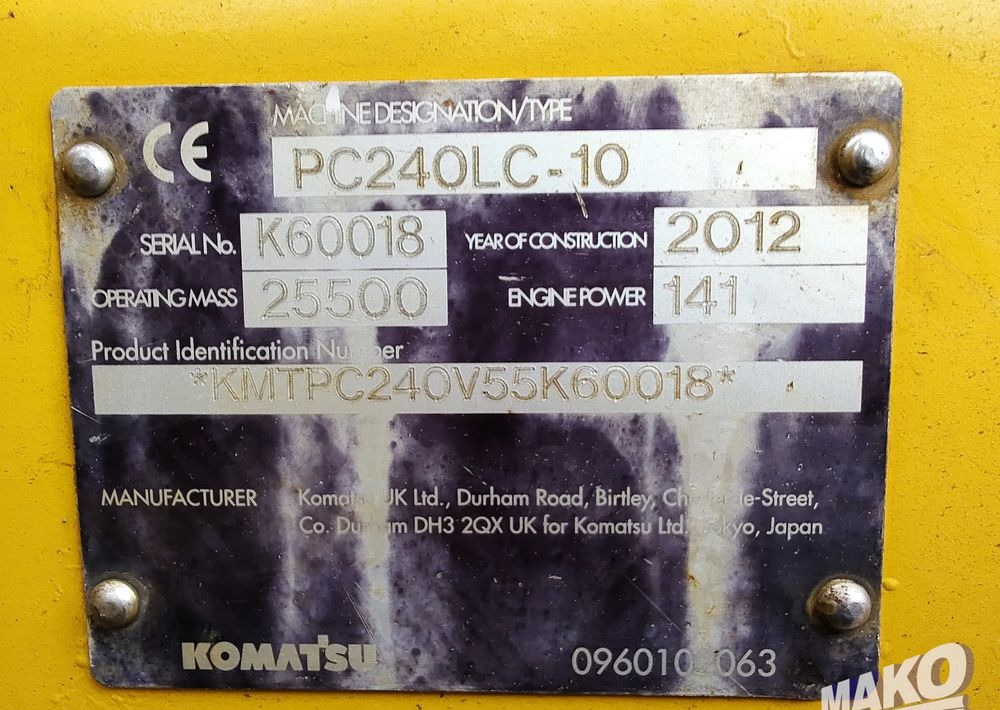Komatsu PC240 LC-10 - Excavadora de cadenas: foto 4 Komatsu PC240 LC-10 - Excavadora de cadenas: foto 4