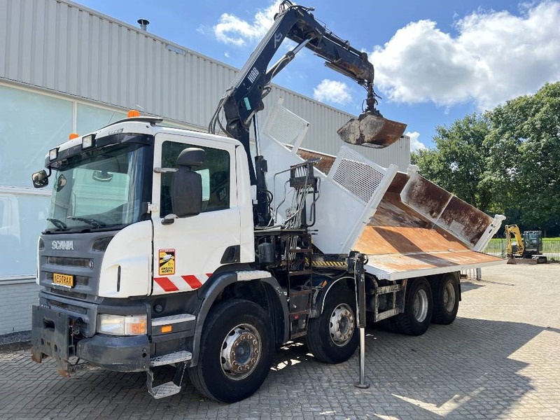 Scania P 400 8X4 KIPPER 2010 + HIAB Crane EURO 5 - Camión volquete, Camión grúa: foto 4 Scania P 400 8X4 KIPPER 2010 + HIAB Crane EURO 5 - Camión volquete, Camión grúa: foto 4