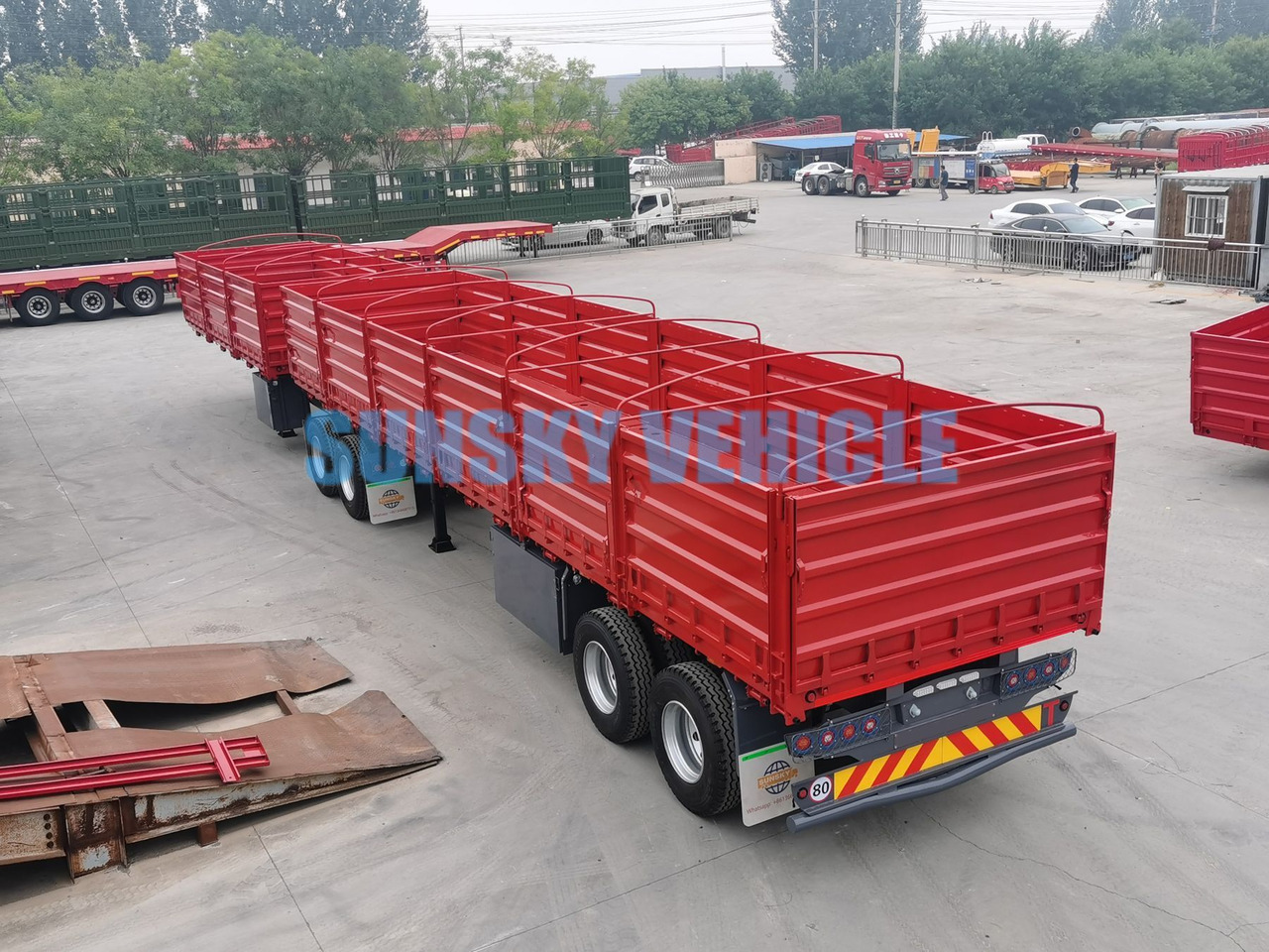 Semirremolque plataforma/ Caja abierta para transporte de alimentos nuevo SUNSKY Interlink Semi Trailer: foto 9