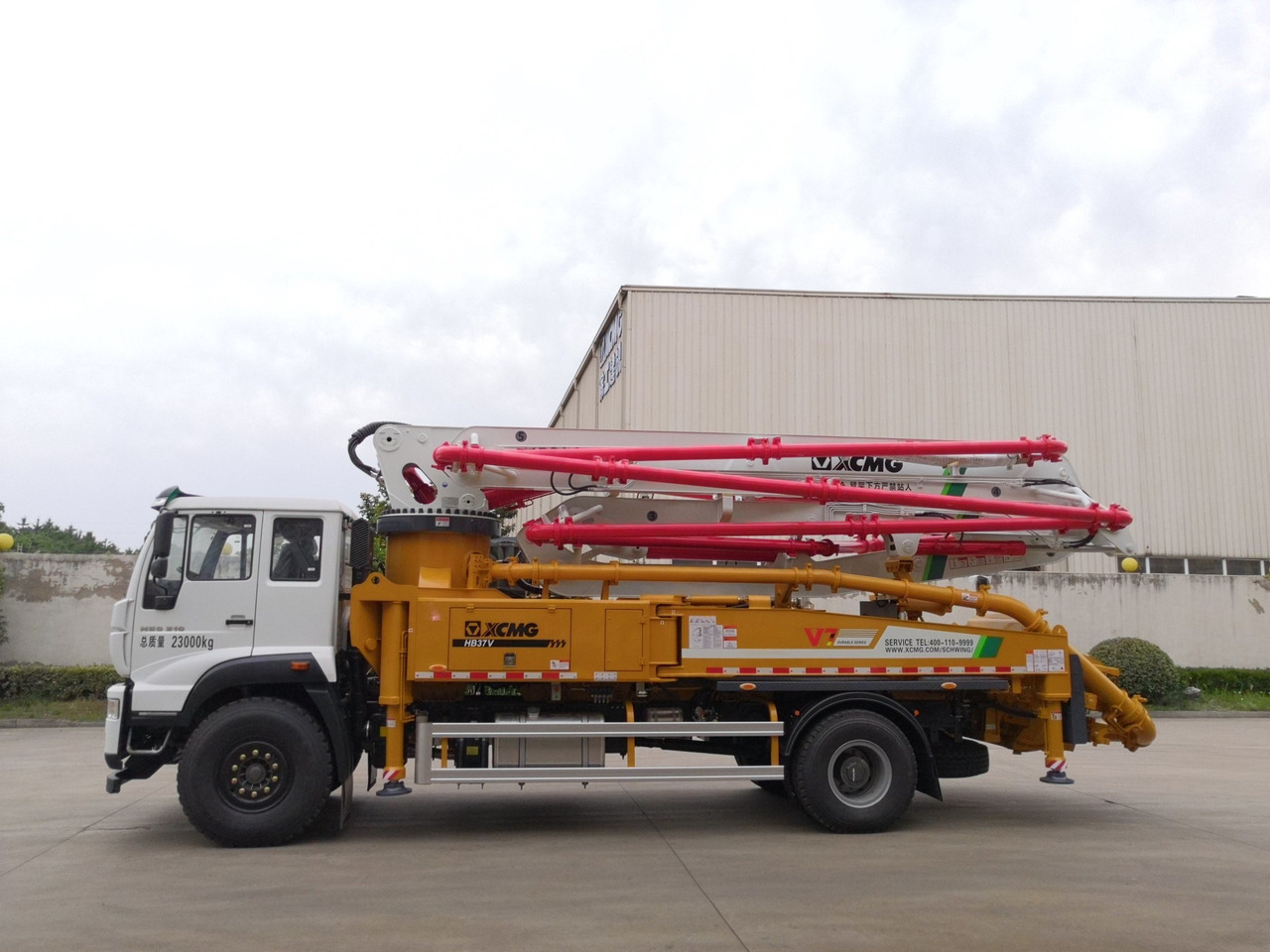 Bomba de hormigón XCMG Factory Hb37V 2023 Year 37m Schwing Used Concrete Pump Truck for Sale: foto 6