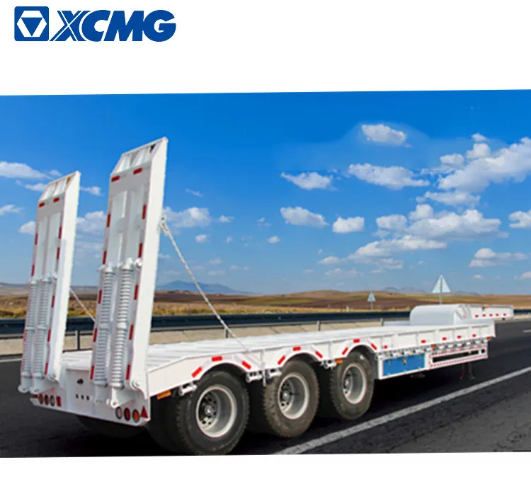 XCMG Official 3 Axle 18 Meter Long Truck Trailers 40Ft Low Bed Container Semi Trailer - Semirremolque góndola rebajadas: foto 1 XCMG Official 3 Axle 18 Meter Long Truck Trailers 40Ft Low Bed Container Semi Trailer - Semirremolque góndola rebajadas: foto 1