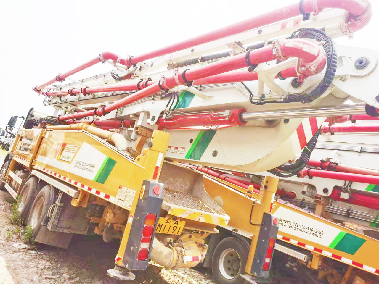 Bomba de hormigón XCMG Official Used HB52V Schwing 52m Concrete Pump Truck Mounted Boom Concrete Pump Price: foto 6