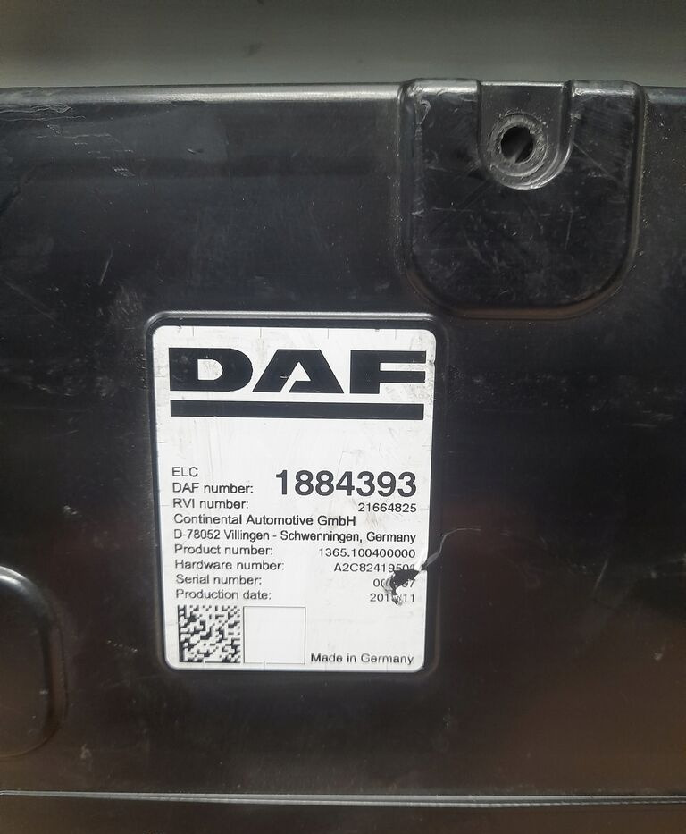 DAF XF 106 ELC 1884393 - Unidad de control para Camión: foto 2 DAF XF 106 ELC 1884393 - Unidad de control para Camión: foto 2