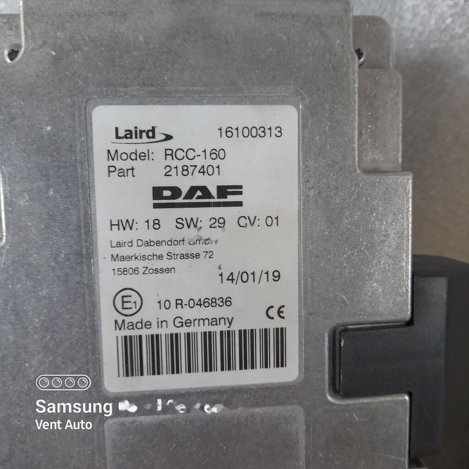 DAF XF 106 LIFT 2187401 DAF 2187401 truck - Unidad de control para Camión: foto 2 DAF XF 106 LIFT 2187401 DAF 2187401 truck - Unidad de control para Camión: foto 2