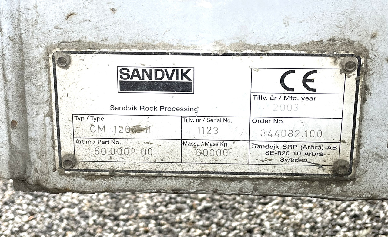 SANDVIK CM 1208 - Trituradora móvil: foto 3 SANDVIK CM 1208 - Trituradora móvil: foto 3