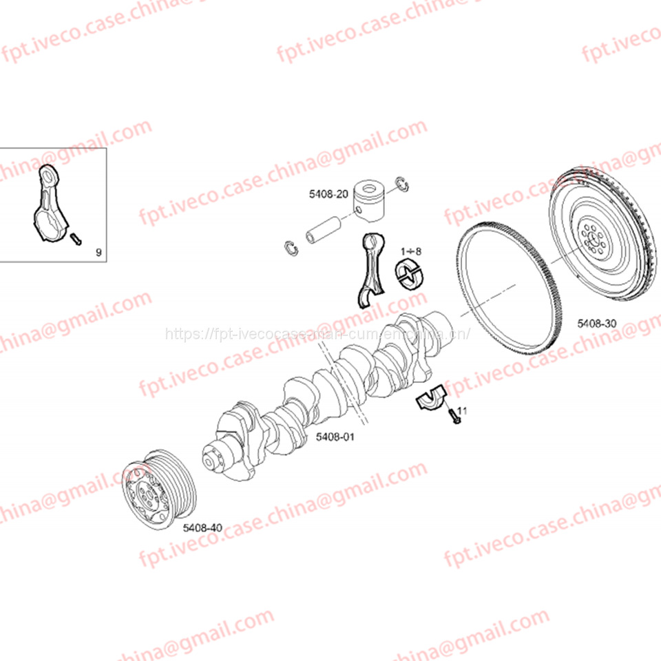 FPT IVECO CASE Cursor9Bus F2CFE612D*J231/F2CFE612A*J098 5802748674 connecting rod bearing shell 500054902/ 500054903 - Cojinete de motor para Autobús: foto 1 FPT IVECO CASE Cursor9Bus F2CFE612D*J231/F2CFE612A*J098 5802748674 connecting rod bearing shell 500054902/ 500054903 - Cojinete de motor para Autobús: foto 1