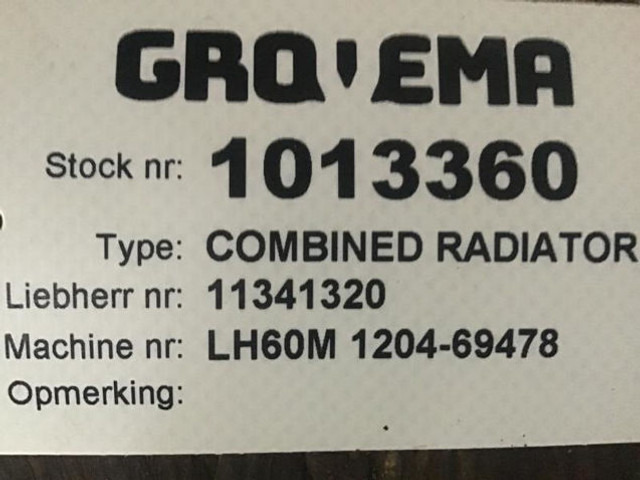 Radiador Liebherr Combined Radiator: foto 12 Radiador Liebherr Combined Radiator: foto 12