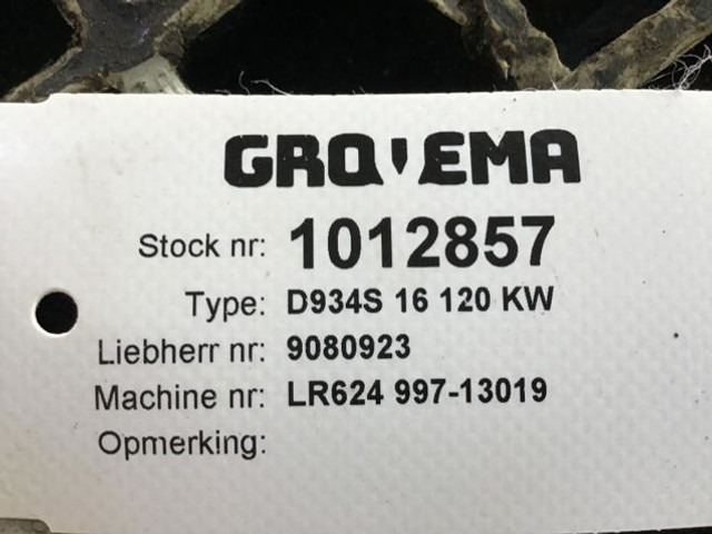 Motor Liebherr D934S: foto 15