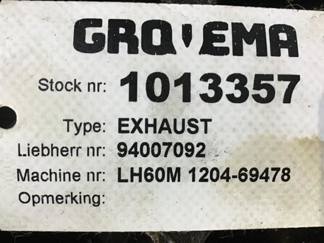 Tubo de escape Liebherr Exhaust: foto 8