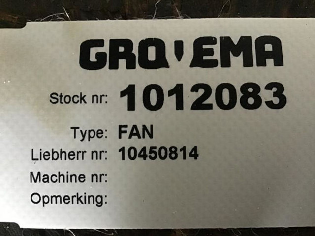 Ventilador Liebherr Fan Blade: foto 9